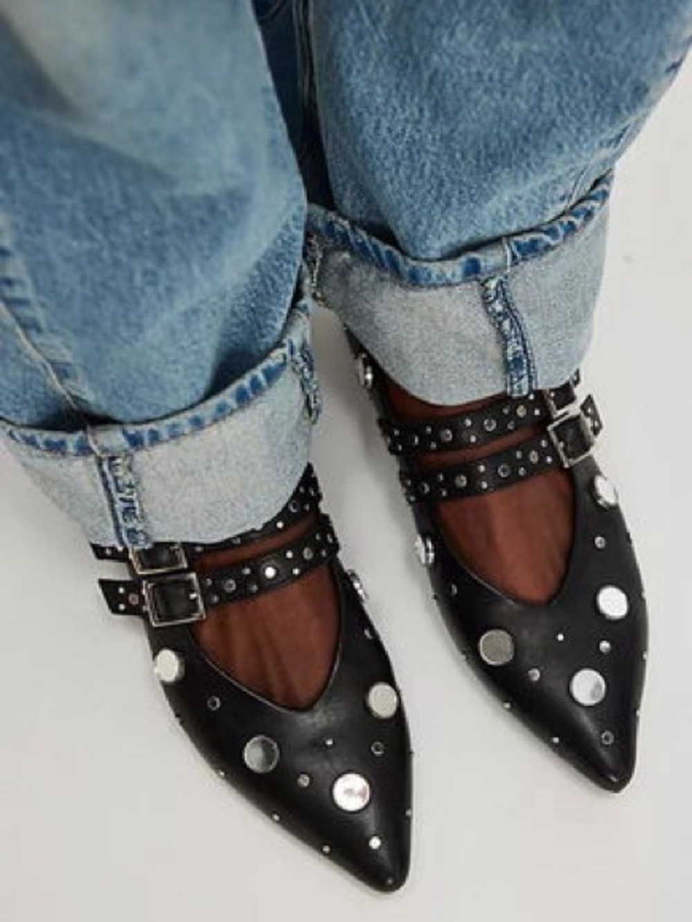 {Free People} Hall Of Mirrors Mary Jane Flats